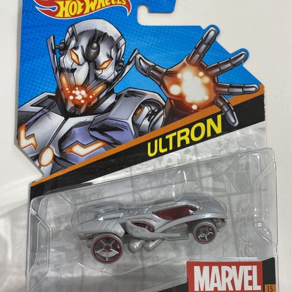Mattel Other - Hot Wheels Marvel Supervillain Ultron #15 Sports Car 2014 New Sealed